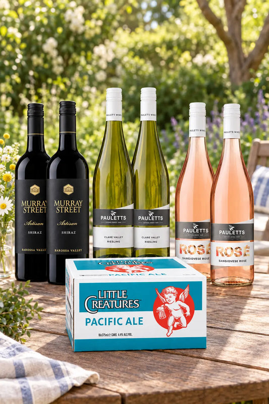 Spring Entertaining Wine & Beer Pack - 6 wines, and 16 beers.