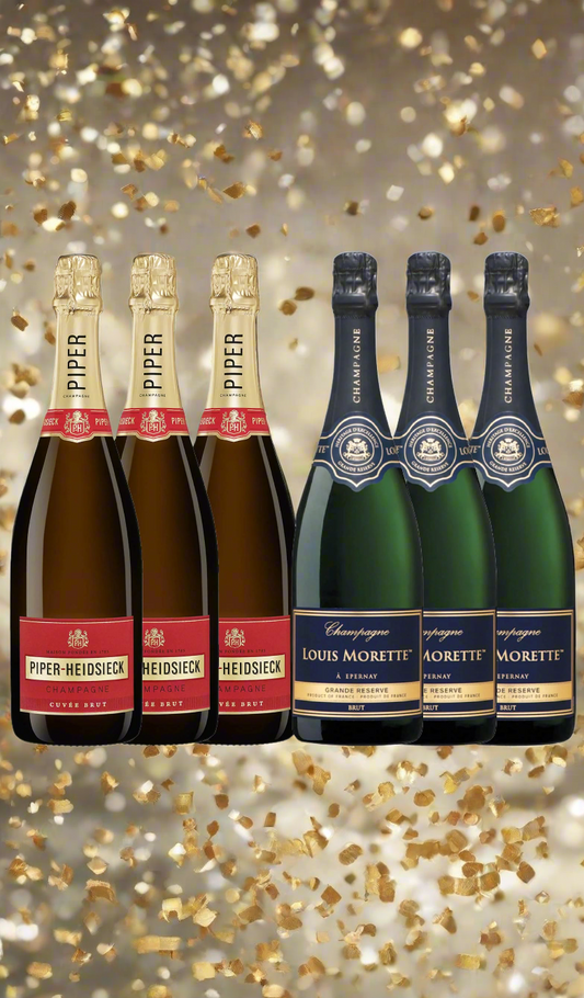 Find out more or buy 6-Pack Piper Heidsieck & Louis Morette Champagne Bundle available at Wine Sellers Direct's best prices.