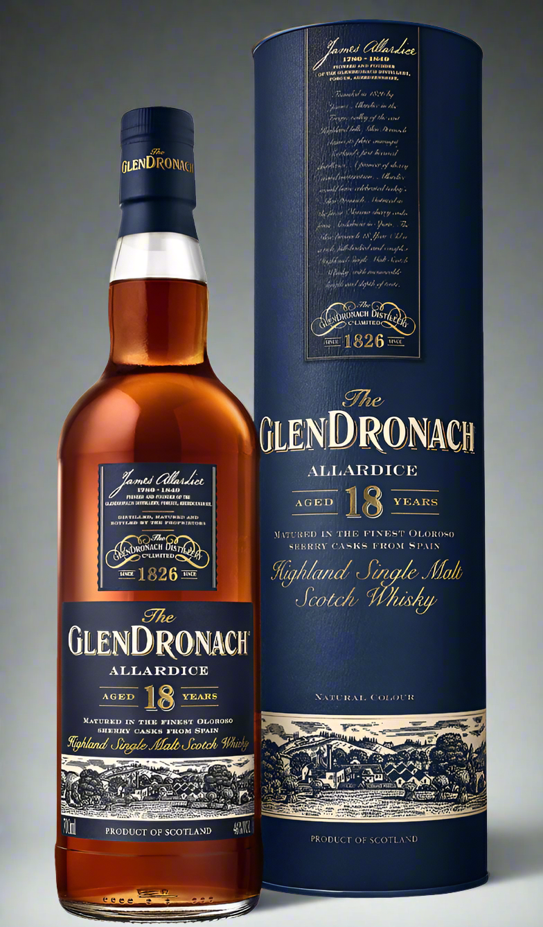 Find out more or buy The GlenDronach Allardice 18 Year Old Single Malt (Scotch Whisky) 700ml online at Wine Sellers Direct.
