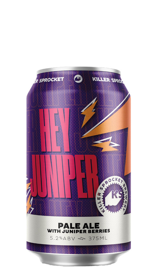 Find out more or buy Killer Sprocket Brewery Hey Juniper Pale Ale With Juniper Berries 375ml available online at Wine Sellers Direct - Australia's independent liquor specialists.