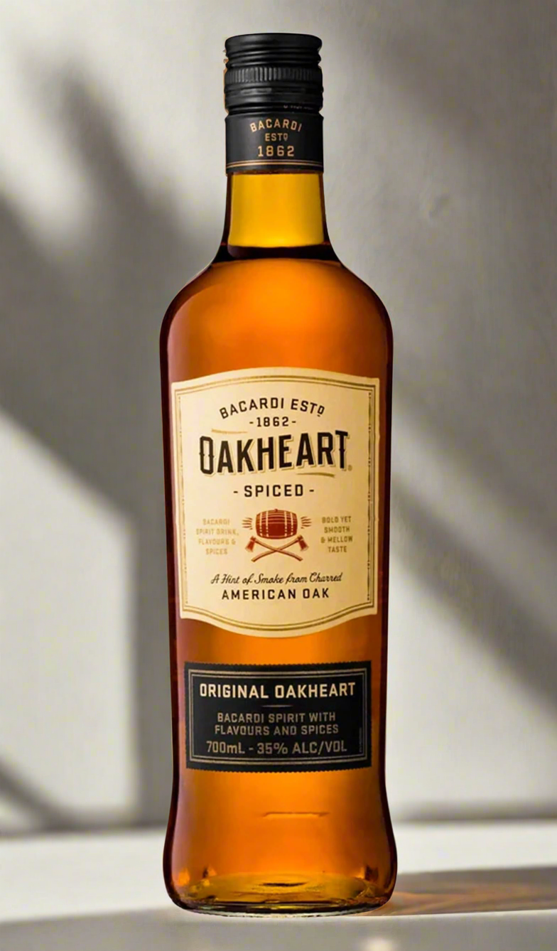 Find out more or buy Bacardi Oakheart Spiced Rum (American Oak) 700mL available at Wine Sellers Direct's best prices - Australia's independent liquor specialists.