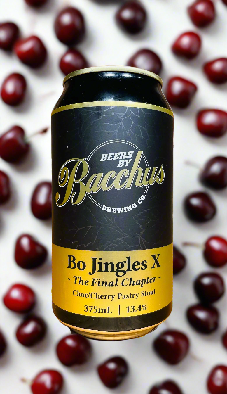 Find out more or buy Bacchus Bo Jingles X Choc Cherry Pastry Stout 375mL online at Wine Sellers Direct - Australia’s independent liquor specialists.