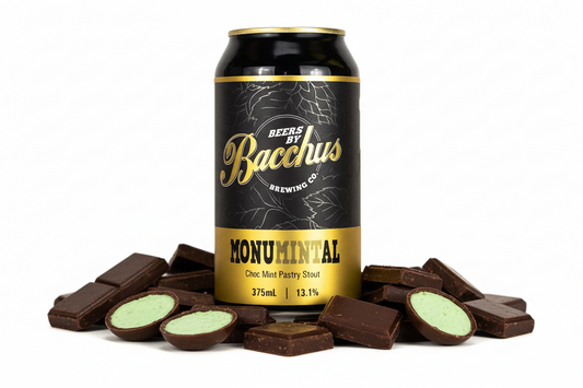 Find out more or buy Bacchus Monumintal Choc Mint Pastry Stout 375mL online at Wine Sellers Direct - Australiaβs independent liquor specialists.