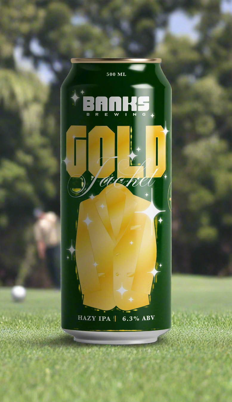 Find out more or buy Banks Gold Jacket Hazy IPA 500ml online at Wine Sellers Direct - Australia’s independent liquor specialists.