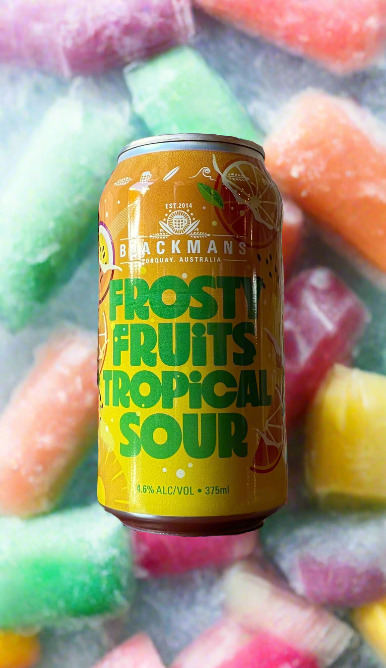 Find out more or buy Blackmans Frosty Fruits Tropical Sour 375ml online at Wine Sellers Direct - Australia’s independent liquor specialists.