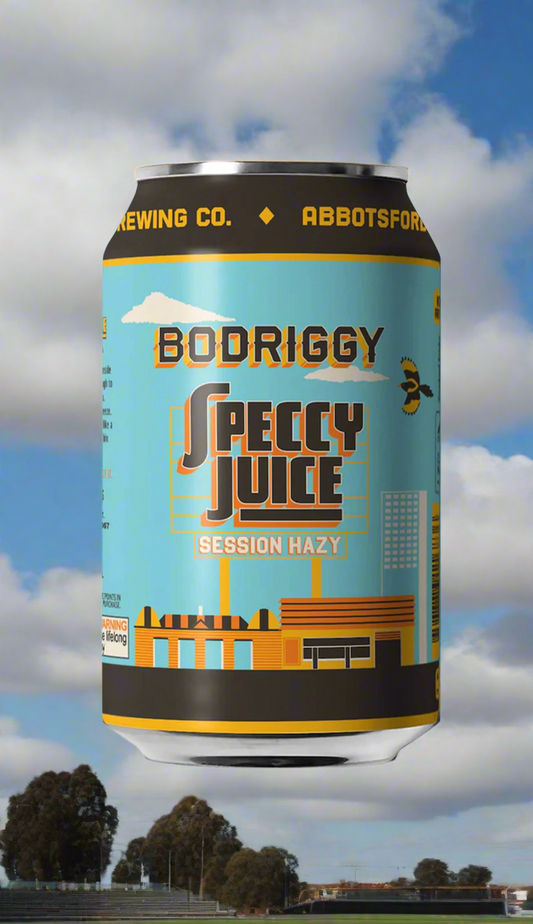 Find out more or buy Bodriggy Speccy Juice Session Hazy 355ml online at Wine Sellers Direct - Australia’s independent liquor specialists.
