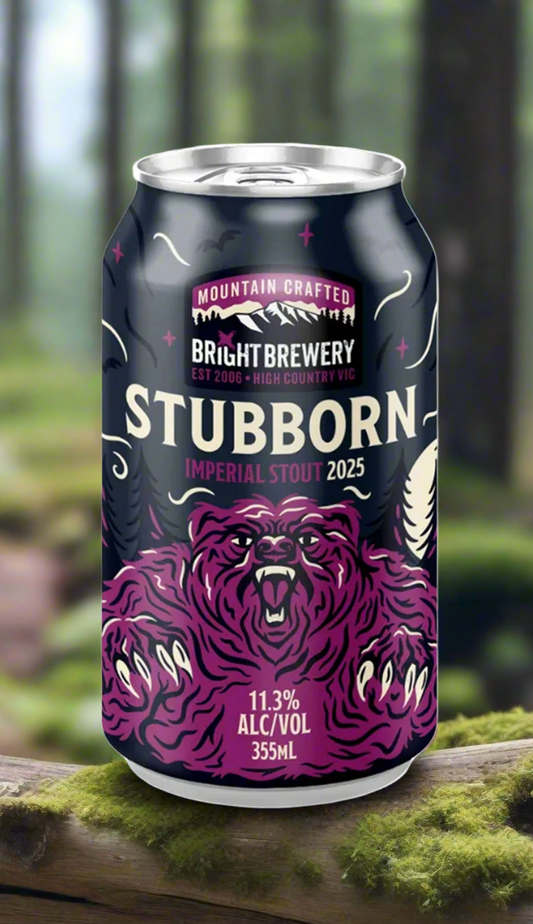 Find out more or buy Bright Brewery Stubborn Imperial Stout 2025 355ml online at Wine Sellers Direct - Australia’s independent liquor specialists.