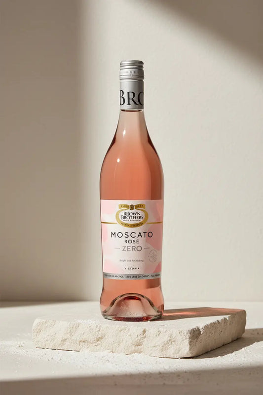Buy Brown Brothers Moscato Rosé Zero NV 750mL Alcohol Free available at Wine Sellers Directs best prices.