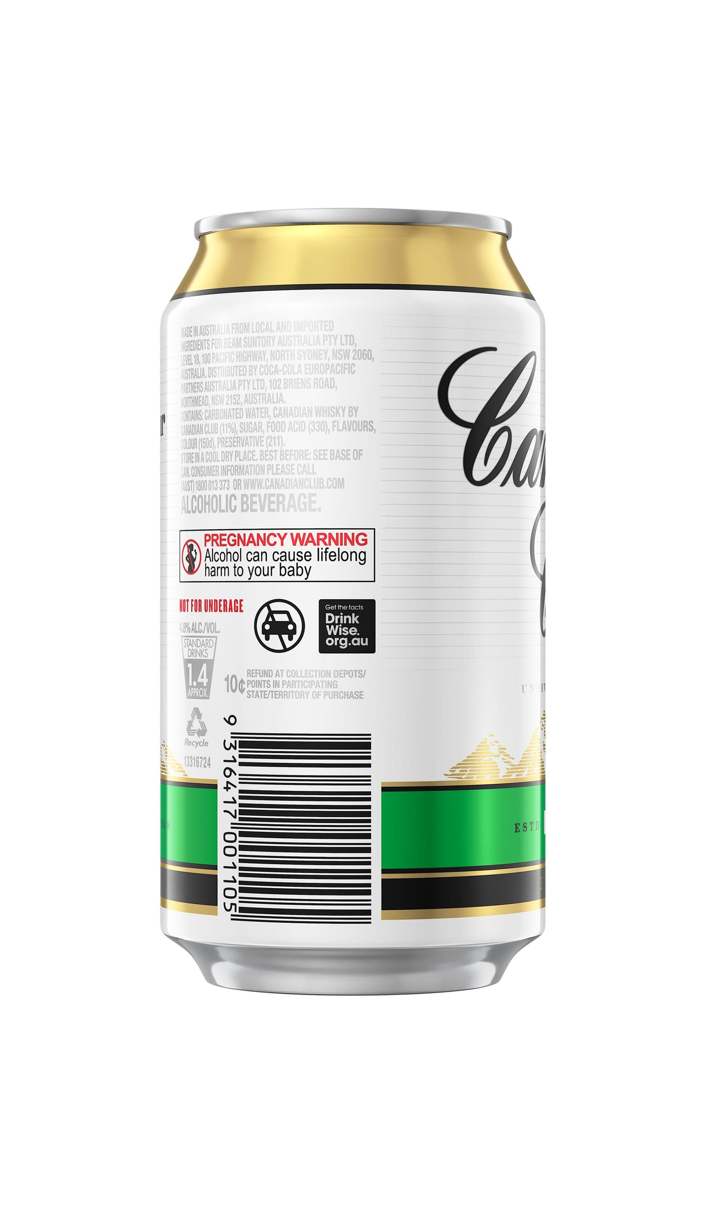 Shop Canadian Club Whisky & Dry Cans Cube 24x375mL available at Wine Sellers Direct's best price.