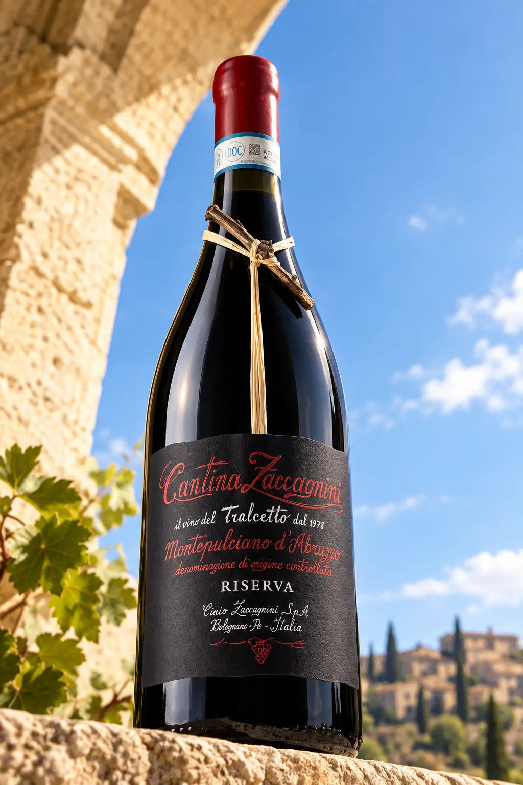 Cantina Zaccagnini Tralcetto Montepulciano d'Abruzzo DOC Riserva 2021 750ml bottle of red wine from Italy