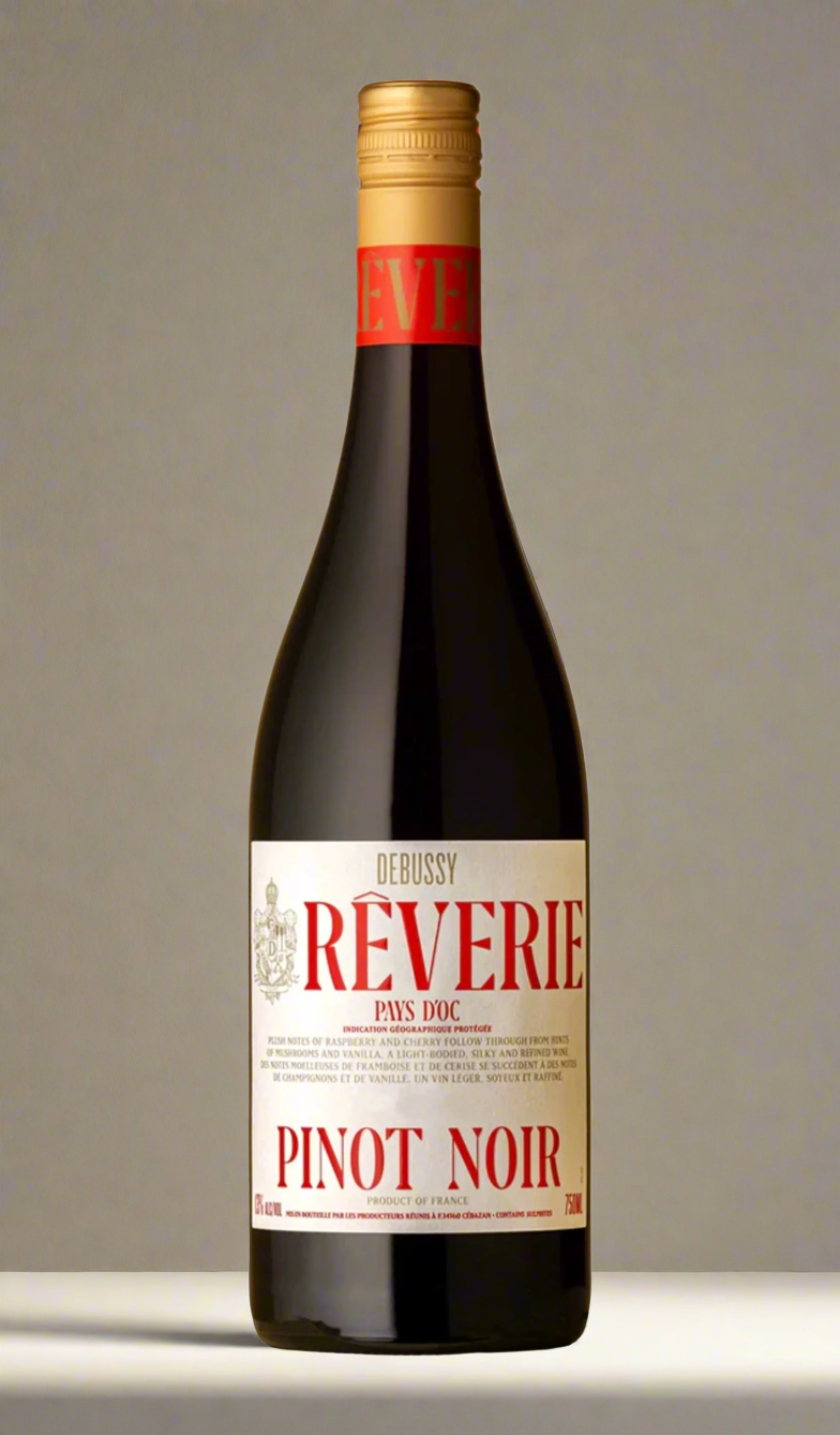 Find out more or buy Debussy Rêverie Pinot Noir 2023 (France) available at Wine Sellers Direct's best prices.