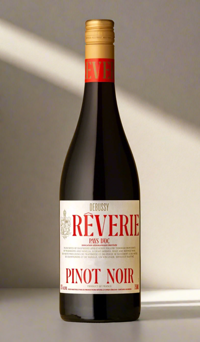 Find out more or buy Debussy Rêverie Pinot Noir 2023 (France) available at Wine Sellers Direct's best prices.