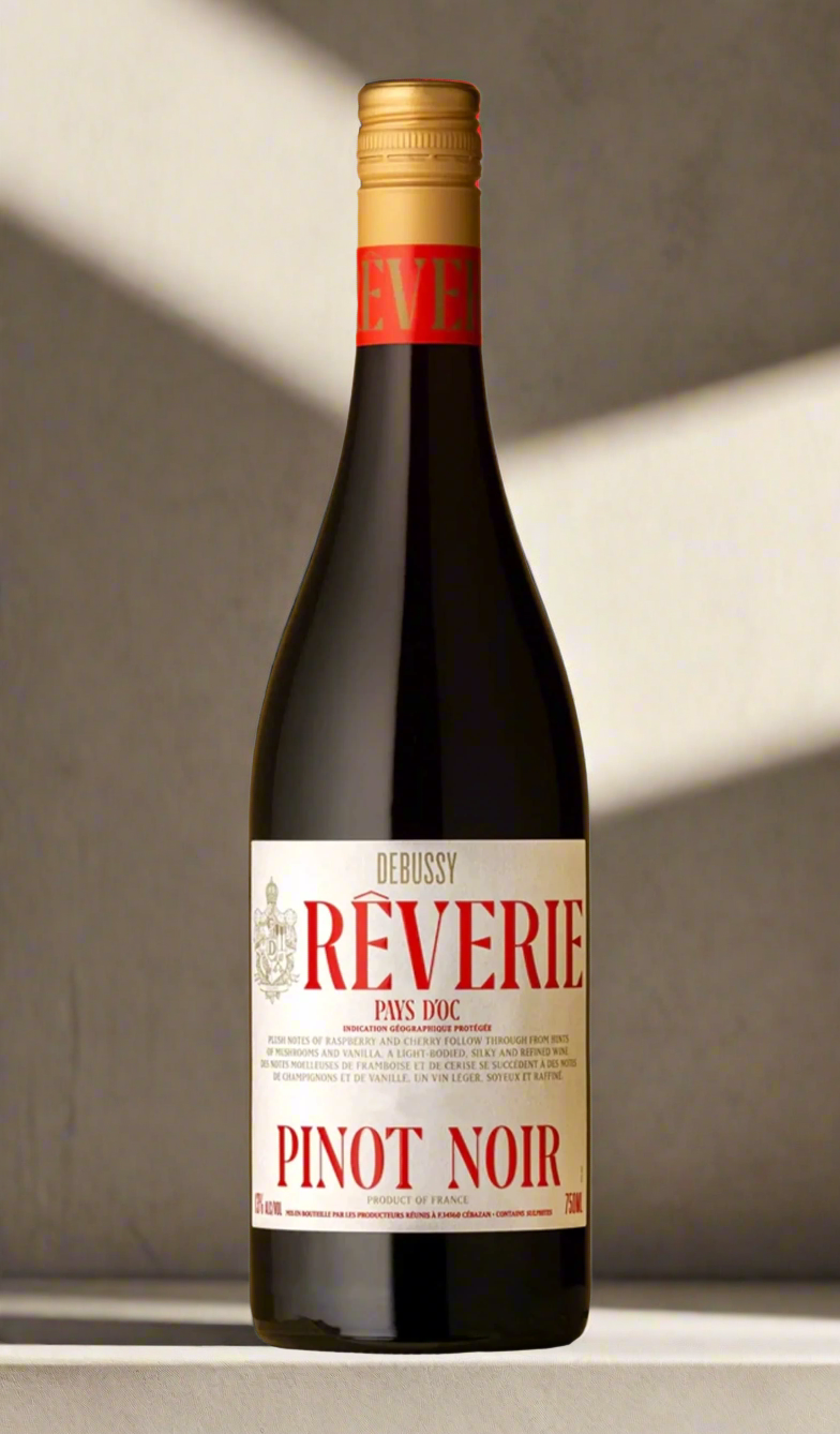 Find out more or buy Debussy Rêverie Pinot Noir 2023 (France) available at Wine Sellers Direct's best prices.