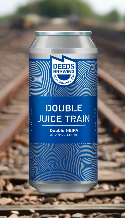 Find out more or buy Deeds Double Juice Train Double NEIPA 440ml online at Wine Sellers Direct - Australia’s independent liquor specialists.