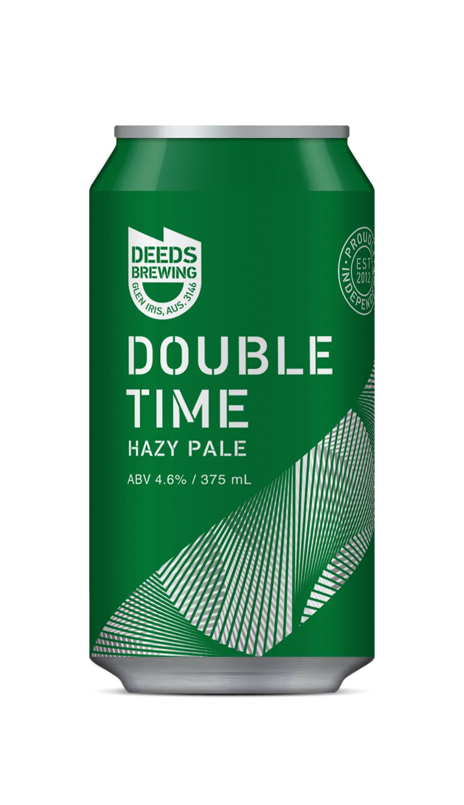 Find out more or buy Deeds Double Time DDH Hazy Pale Ale 375mL online at Wine Sellers Direct - Australia’s independent liquor specialists.