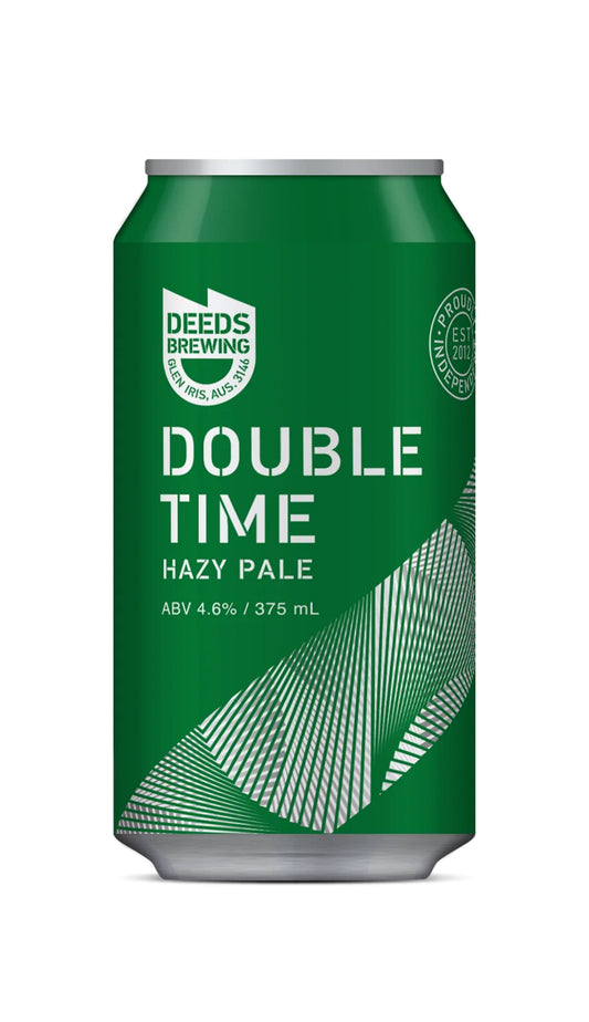Find out more or buy Deeds Double Time DDH Hazy Pale Ale 375mL online at Wine Sellers Direct - Australia’s independent liquor specialists.