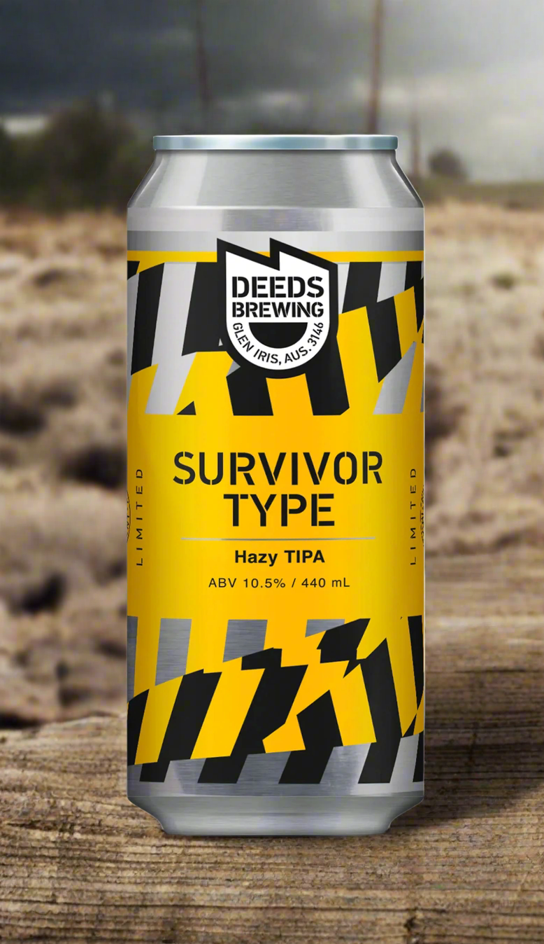 Find out more or buy Deeds Survivor Type Hazy Triple IPA 440ml online at Wine Sellers Direct - Australia’s independent liquor specialists.