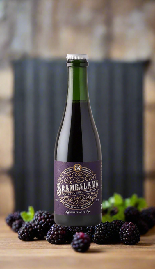 Find out more or buy Dollar Bill Brambalama Barrel Aged Boysenberry Sour Ale 2024 375ml online at Wine Sellers Direct - Australia’s independent liquor specialists.