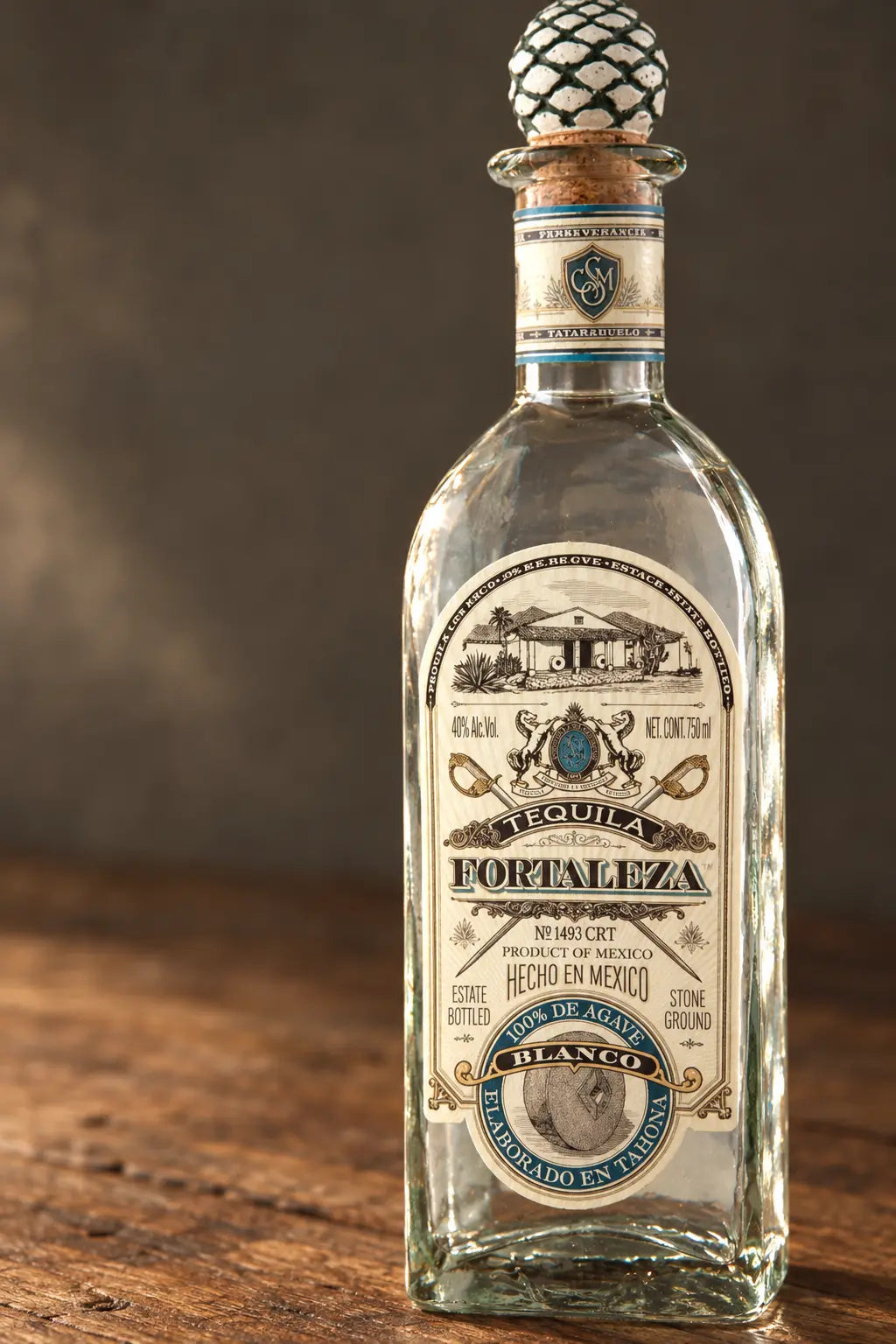 Fortaleza Blanco Tequila 750mL bottle from Jalisco, Mexico