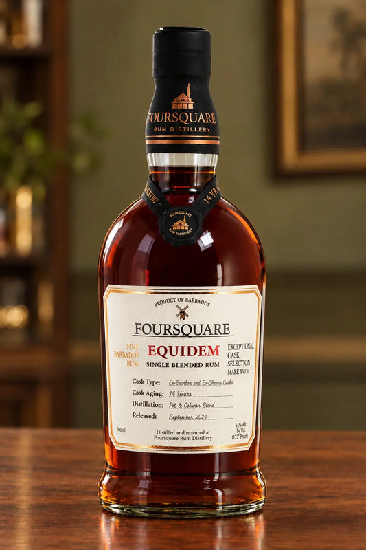 Foursquare Equidem Exceptional Cask Selection Mark XXVII 14 Year Old Rum 700mL bottle of rum from Barbados