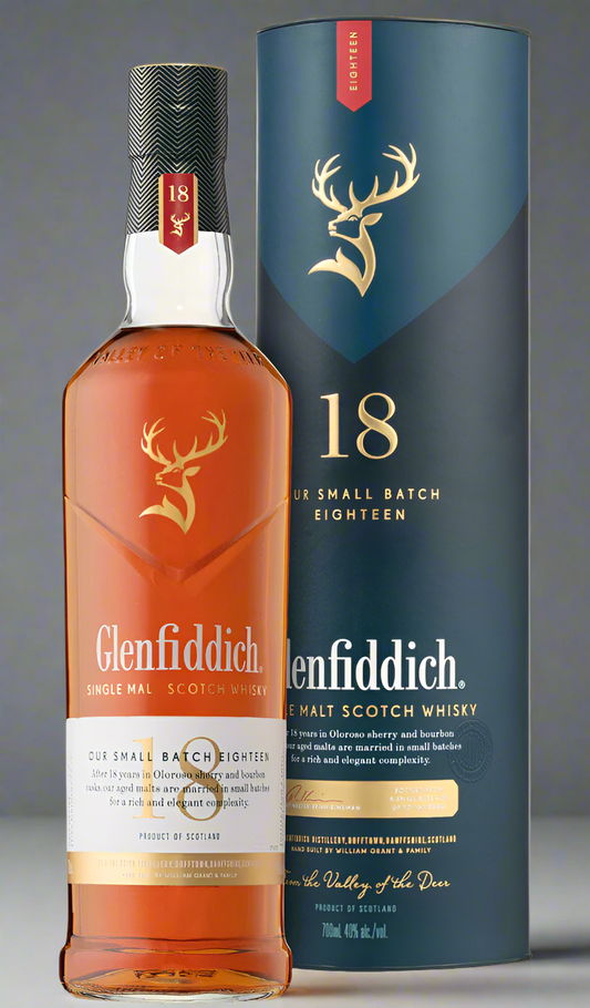 Find out more or buy Glenfiddich 18 Year Old Single Malt Scotch Whisky online at Wine Sellers Direct - Australia’s independent liquor specialists.