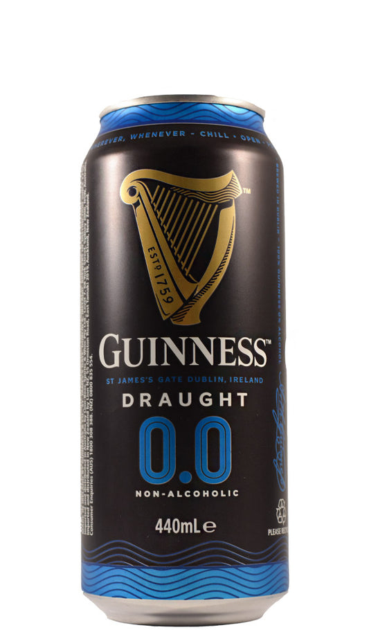 Find out more or buy Guinness 0.0 Non-Alcoholic Draught 440mL available online at Wine Sellers Direct - Australia's independent liquor specialists.