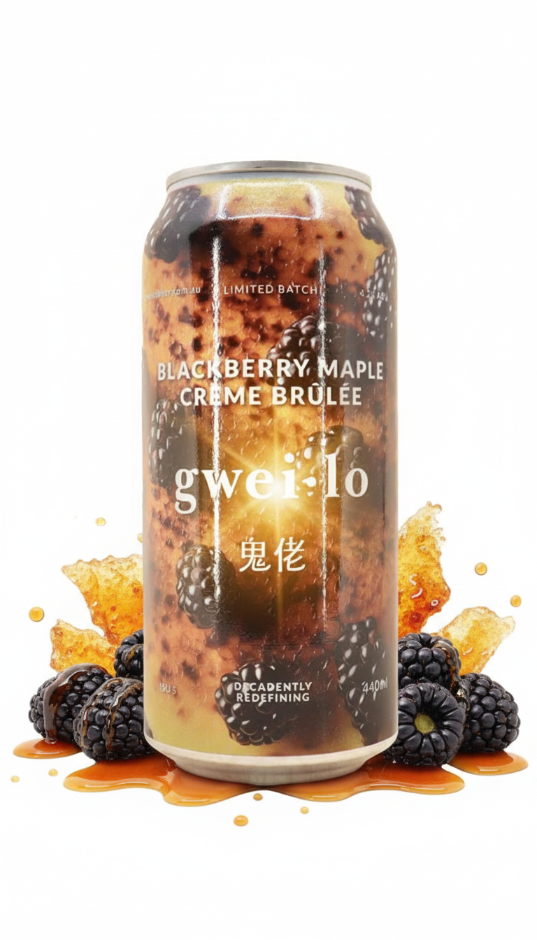 Find out more or buy Gweilo Blackberry Maple Creme Brulee Sour 440ml online at Wine Sellers Direct - Australia’s independent liquor specialists.