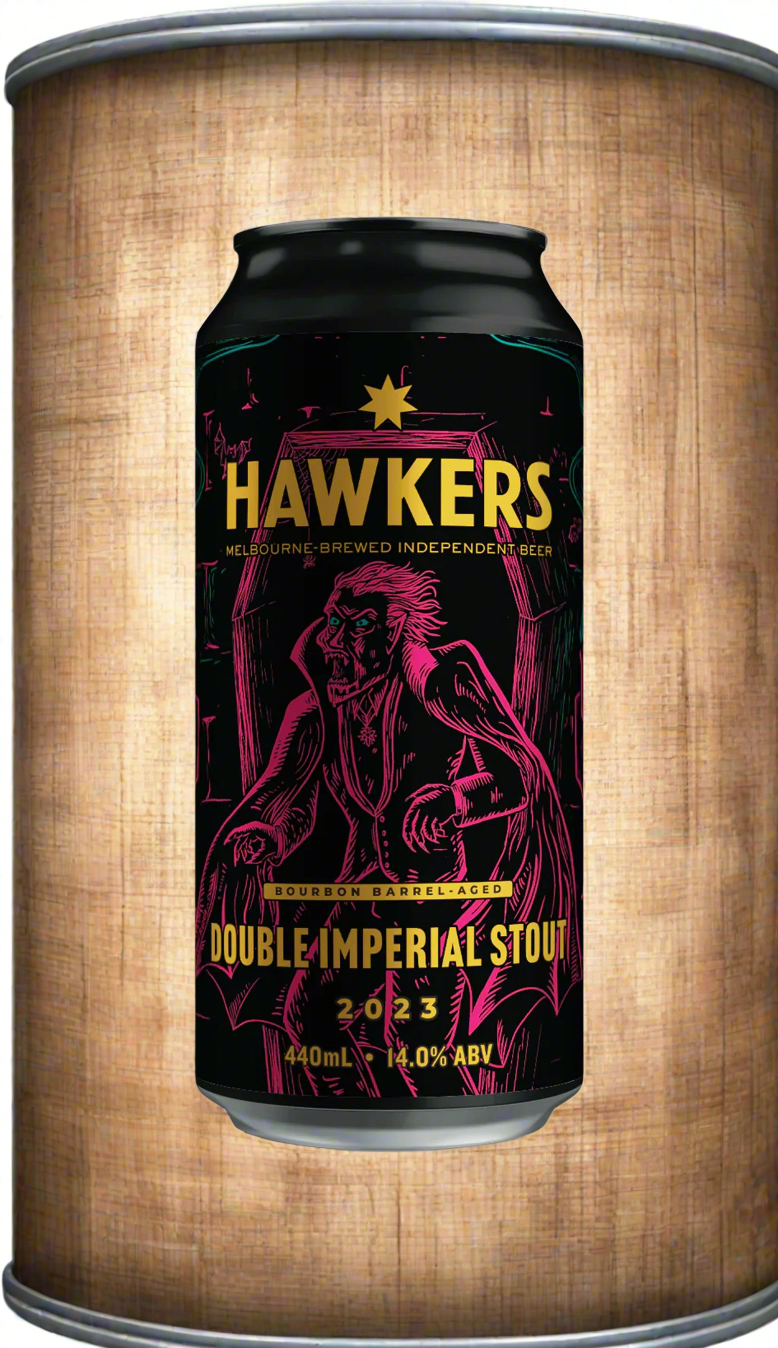 Find out more or buy Hawkers BBA Double Imperial Stout 440ml online at Wine Sellers Direct - Australia’s independent liquor specialists.