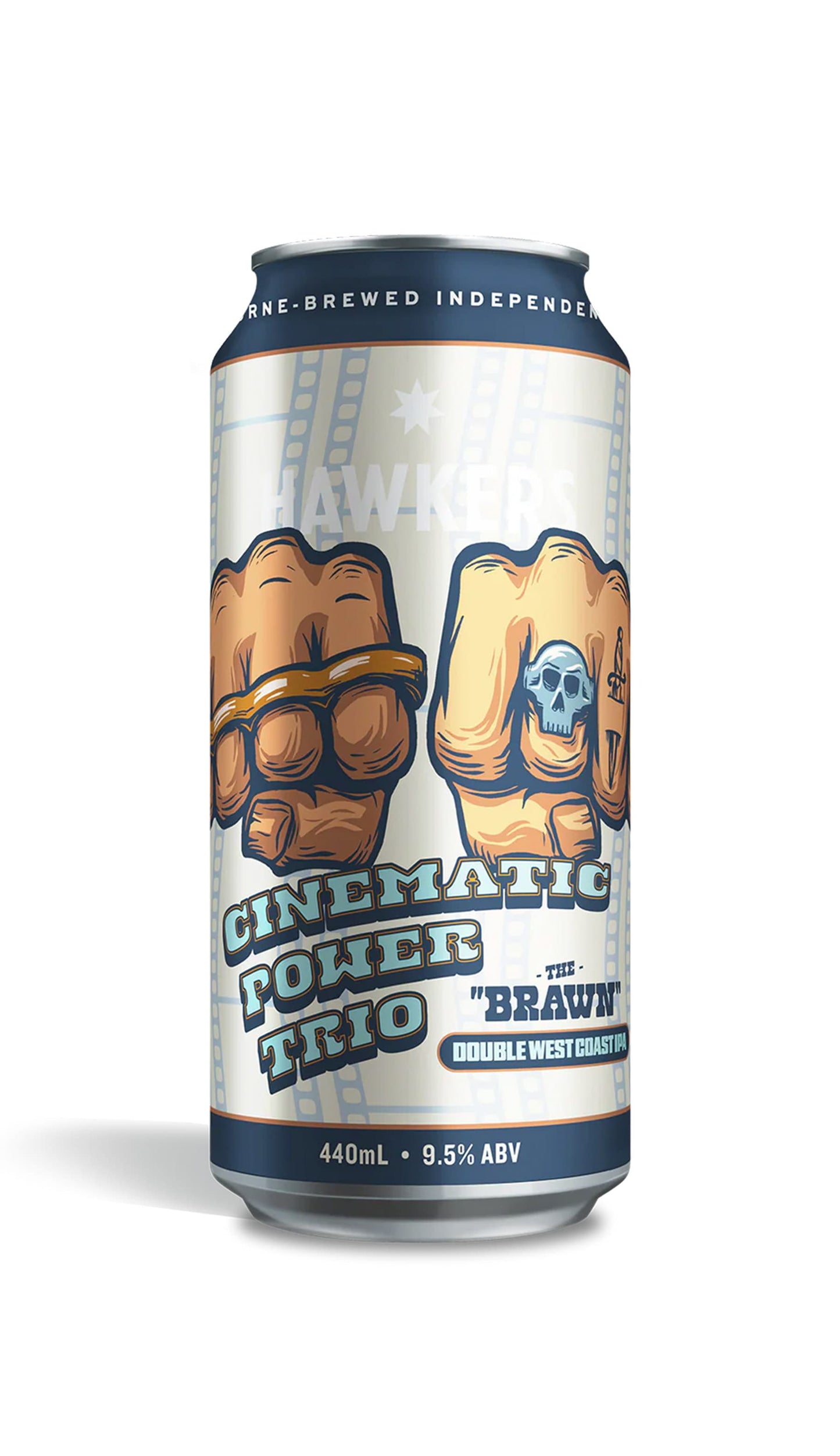 Find out more or buy Hawkers Cinematic Power Trio Brawn Double WCIPA 440ml online at Wine Sellers Direct - Australia’s independent liquor specialists.