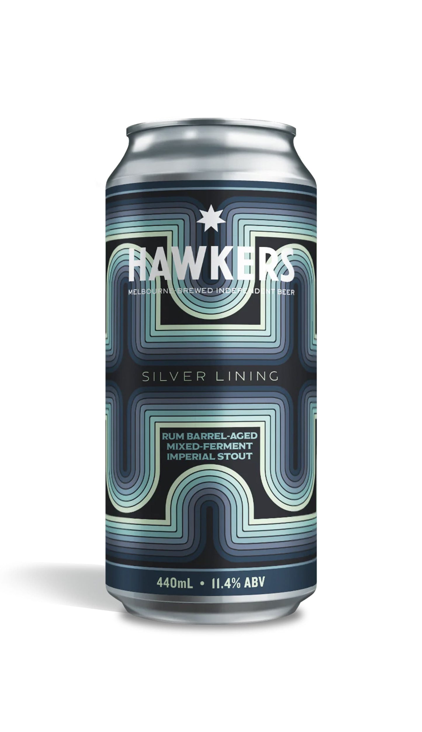 Find out more or buy Hawkers Silver Lining BBA Mixed Ferment Imperial Stout 440ml online at Wine Sellers Direct - Australia’s independent liquor specialists.