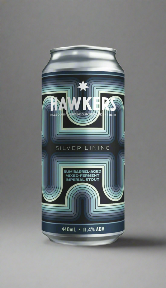 Find out more or buy Hawkers Silver Lining BBA Mixed Ferment Imperial Stout 440ml online at Wine Sellers Direct - Australia’s independent liquor specialists.