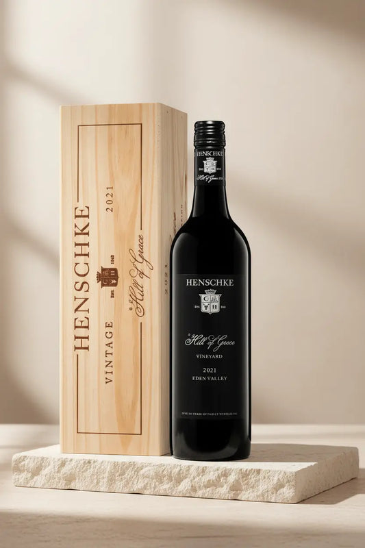 Buy Henschke Hill Of Grace Shiraz 2021 Magnum 1.5L in Wodden Gift Box available at Wine Sellers Direct's best prices.