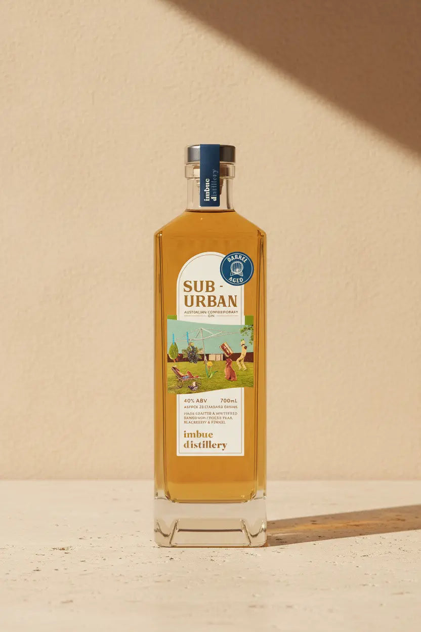 Buy Imbue Distillery Sub Urban Barrel Aged Gin 700ml online at Wine Sellers Direct's best prices.
