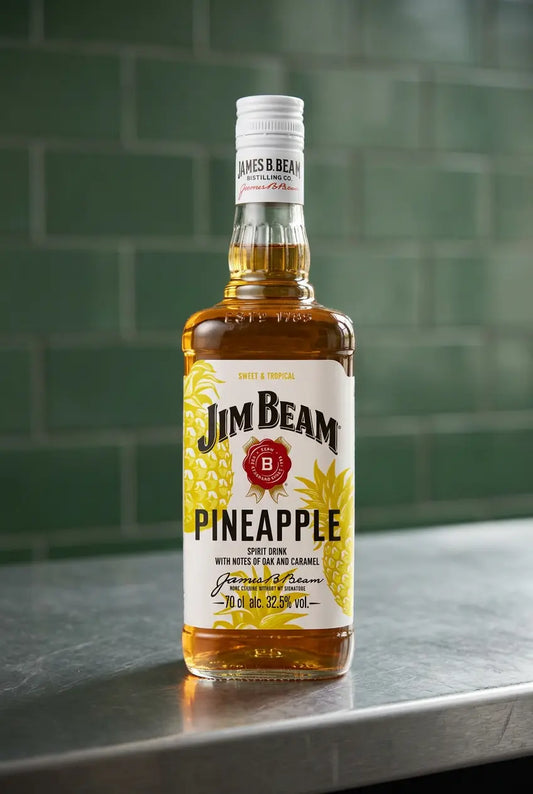 Jim Beam Pineapple 700ml pineapple-flavoured bourbon liqueur bottle