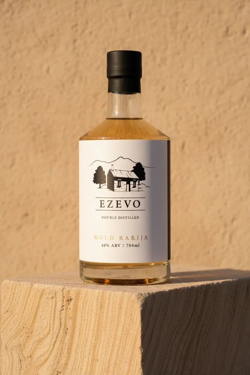 Buy Kabina Distilling Co. Ezevo Rakija Gold 700ml online at Wine Sellers Direct's best prices.