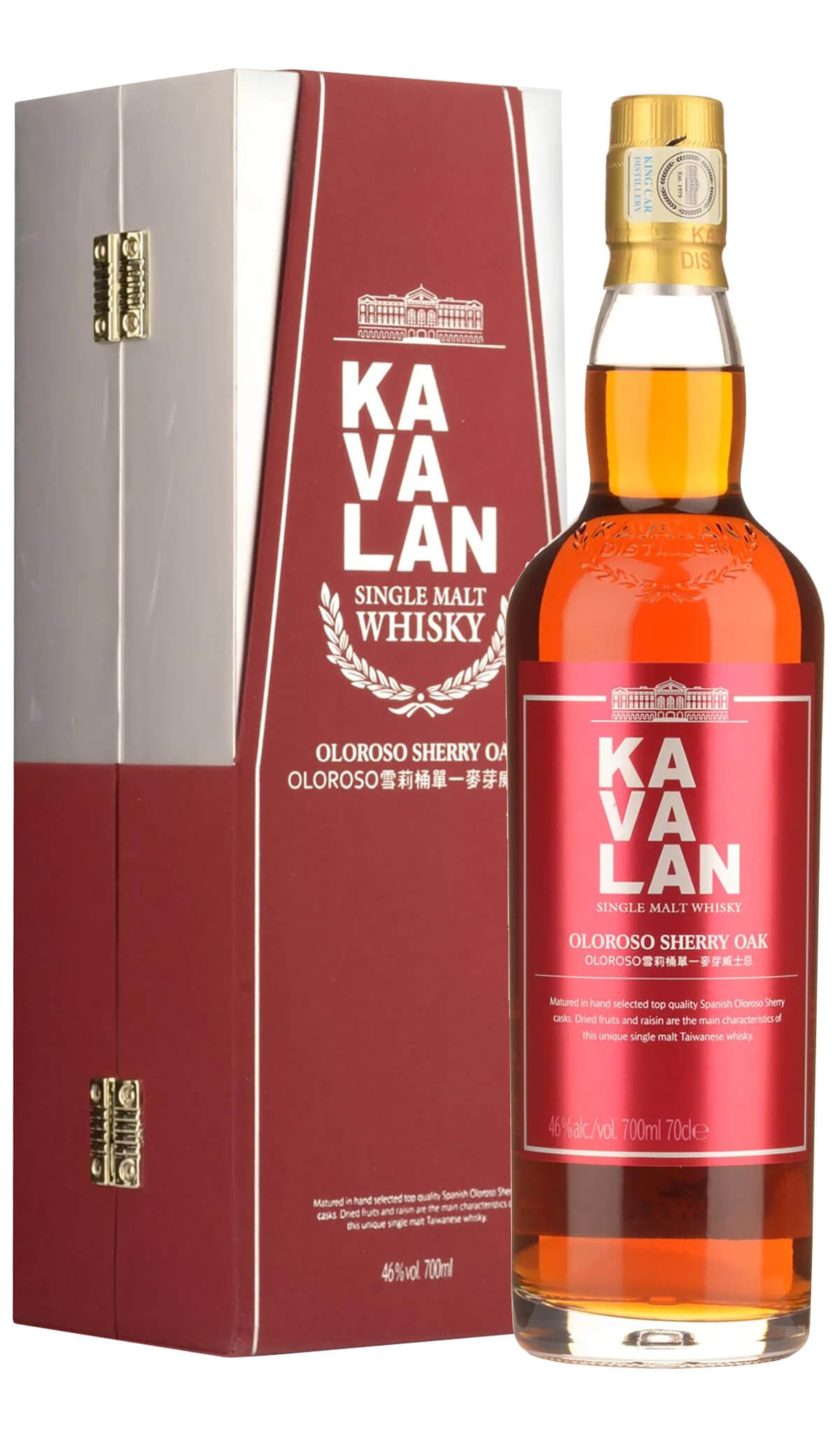 Find out more, explore the range and buy Kavalan Oloroso Sherry Cask Single Malt 700mL available online at Wine Sellers Direct - Australia's independent liquor specialists.
