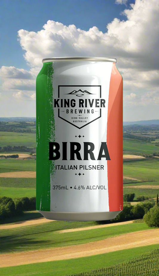 Find out more or buy King River Birra Italian Pilsner 375ml online at Wine Sellers Direct - Australia’s independent liquor specialists.