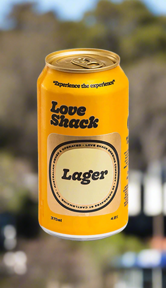 Find out more or buy Love Shack Lager 375mL online at Wine Sellers Direct - Australia’s independent liquor specialists.