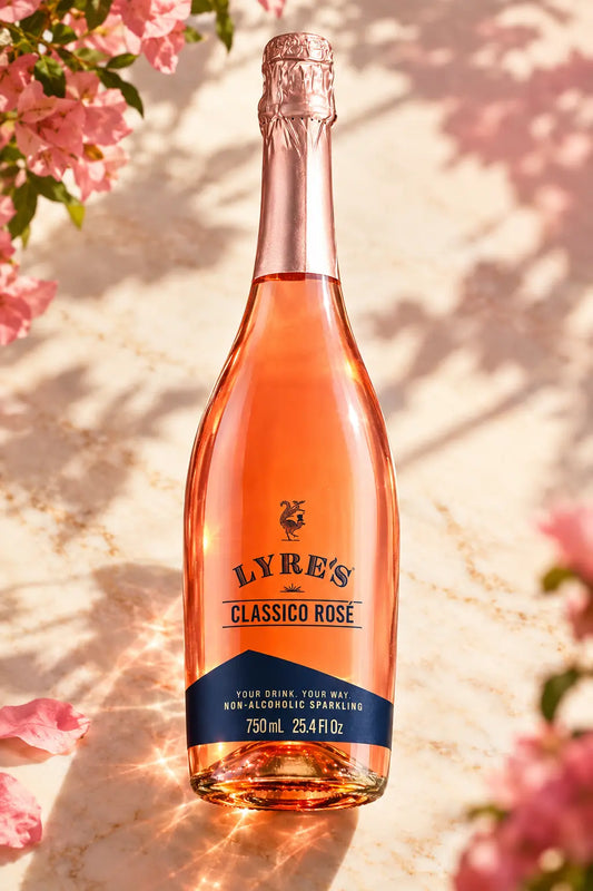 Lyre's Classico Rosé Non-Alcoholic Sparkling 750mL bottle.