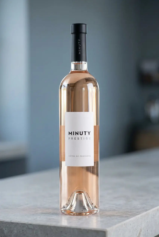 Minuty Prestige Rosé 2025 Côtes de Provence French rosé wine bottle
