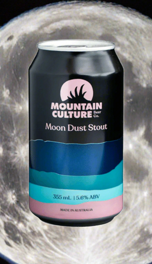 Find out more or buy Mountain Culture Moon Dust Stout 355ml online at Wine Sellers Direct - Australia’s independent liquor specialists.