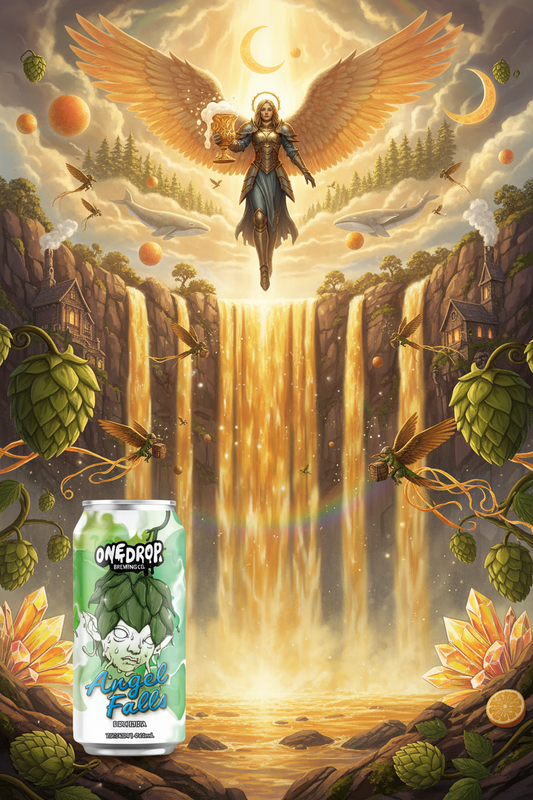 Find out more or buy One Drop Angel Falls DDH DIPA 440mL online at Wine Sellers Direct.