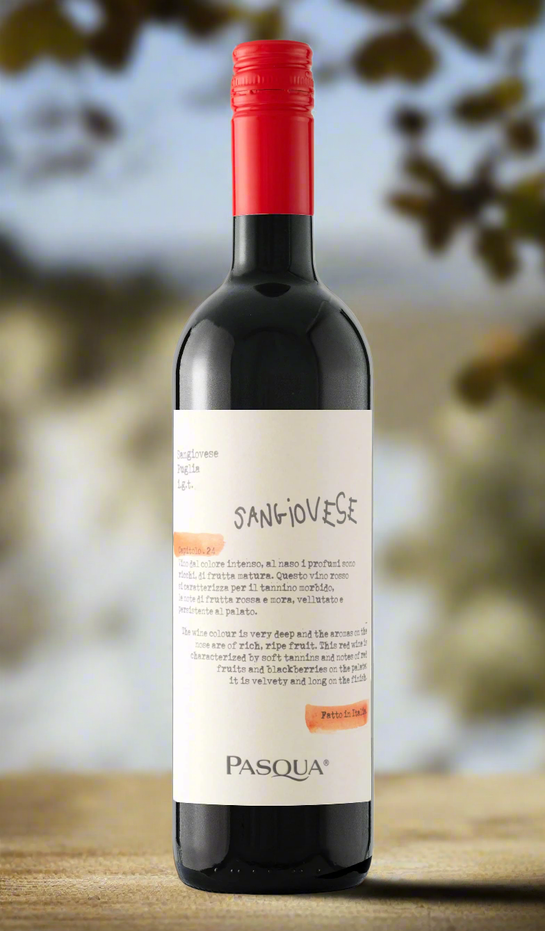 Find out more or buy Pasqua Sangiovese Puglia 2023 (Italy) available Wine Sellers Direct's best prices. Australia's independent liquor specialists!
