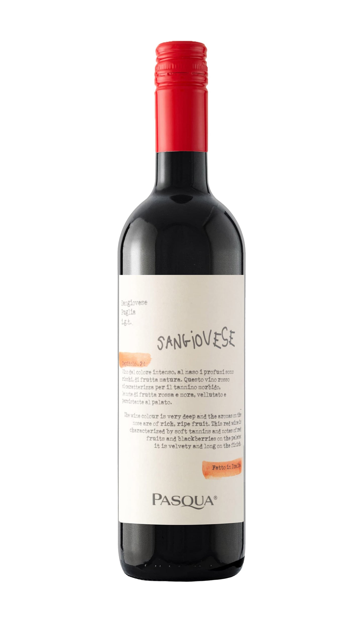 Find out more or buy Pasqua Sangiovese Puglia 2024 (Italy) available Wine Sellers Direct's best prices - Australia's independent liquor specialists!
