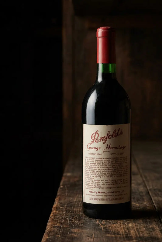 Penfolds Grange Hermitage 1980 vintage 750mL bottle from South Australia.