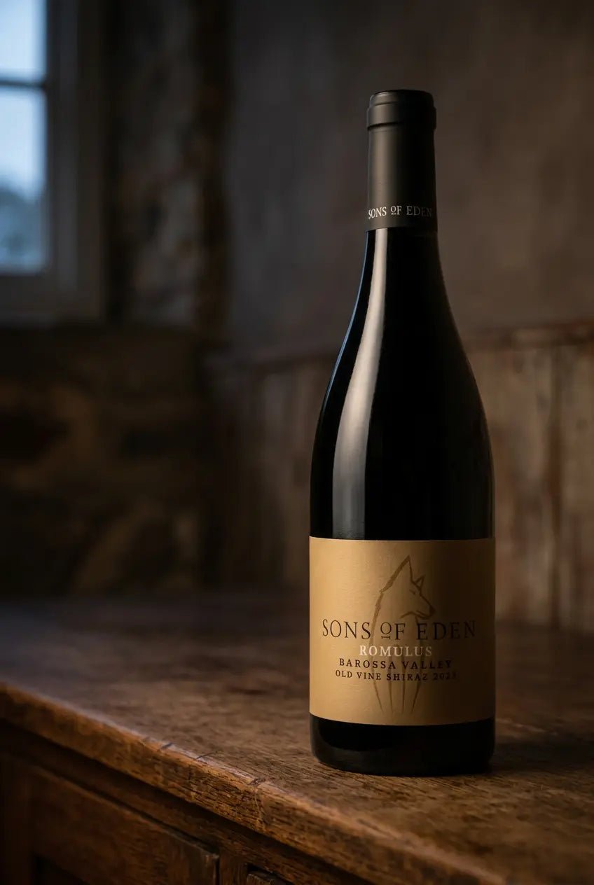 Sons of Eden Romulus Old Vine Shiraz 2023 Barossa Valley red wine bottle