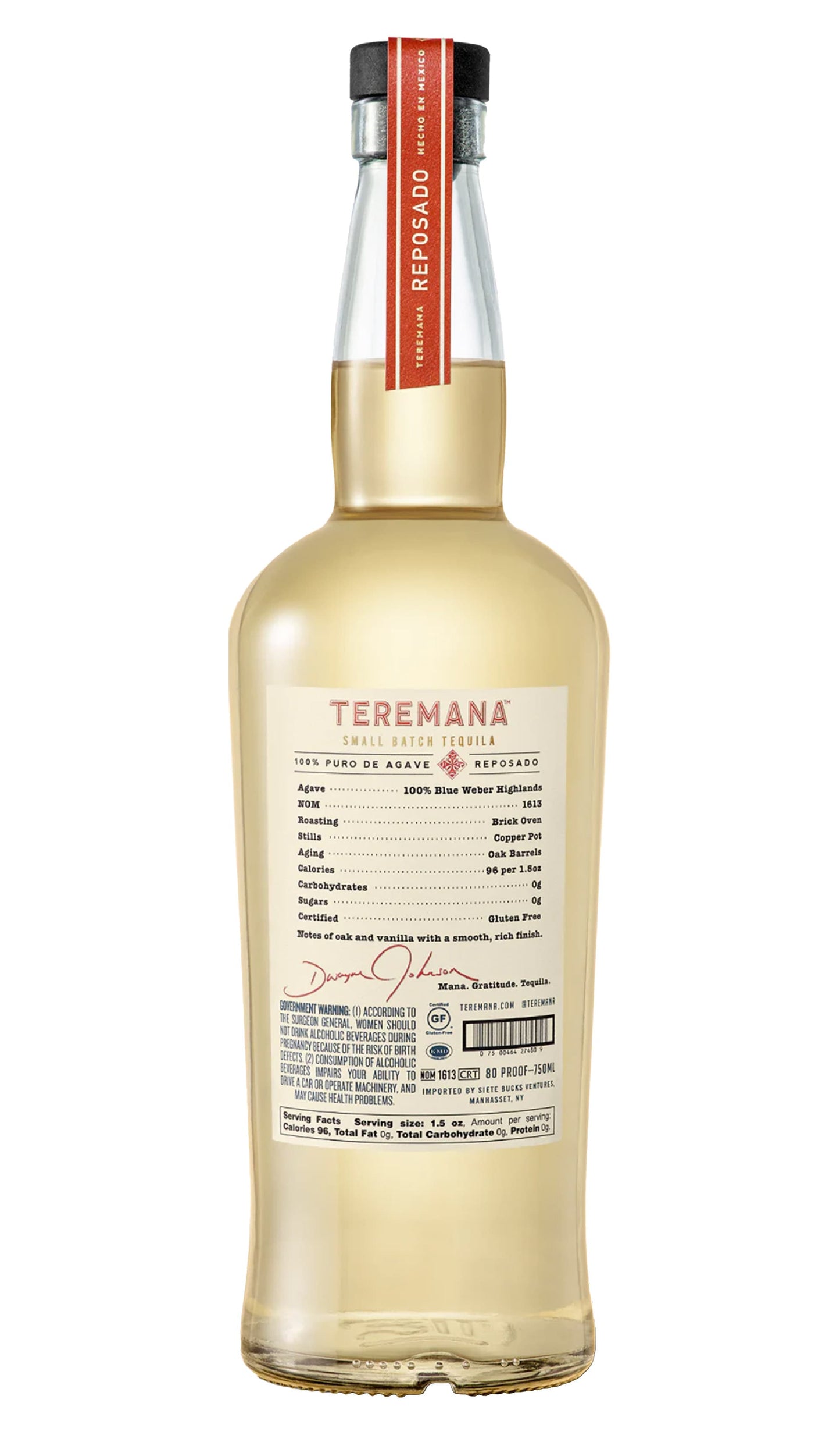 Find out more, explore the range and purchase Teremana Small Batch Reposado Tequila 700mL available online at Wine Sellers Direct - Australia's independent liquor specialists.