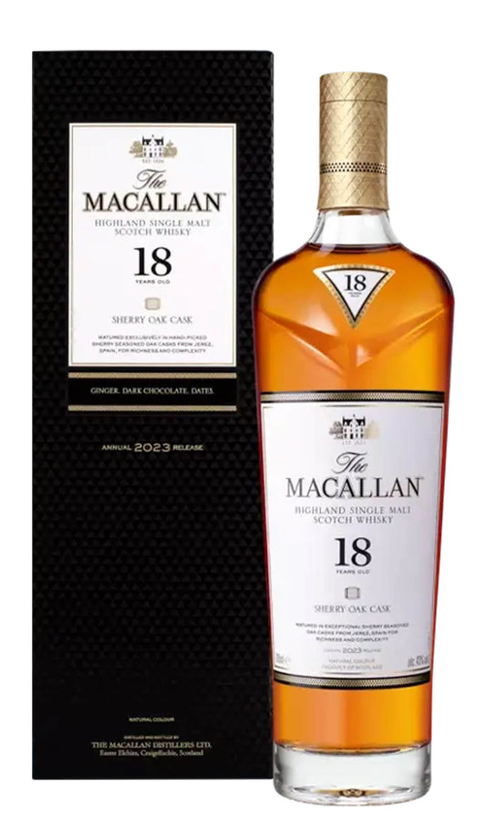Find out more, explore the range and purchase The Macallan Sherry Oak Cask 18YO (Scotch Whisky) available online at Wine Sellers Direct - Australia's independent liquor specialists.
