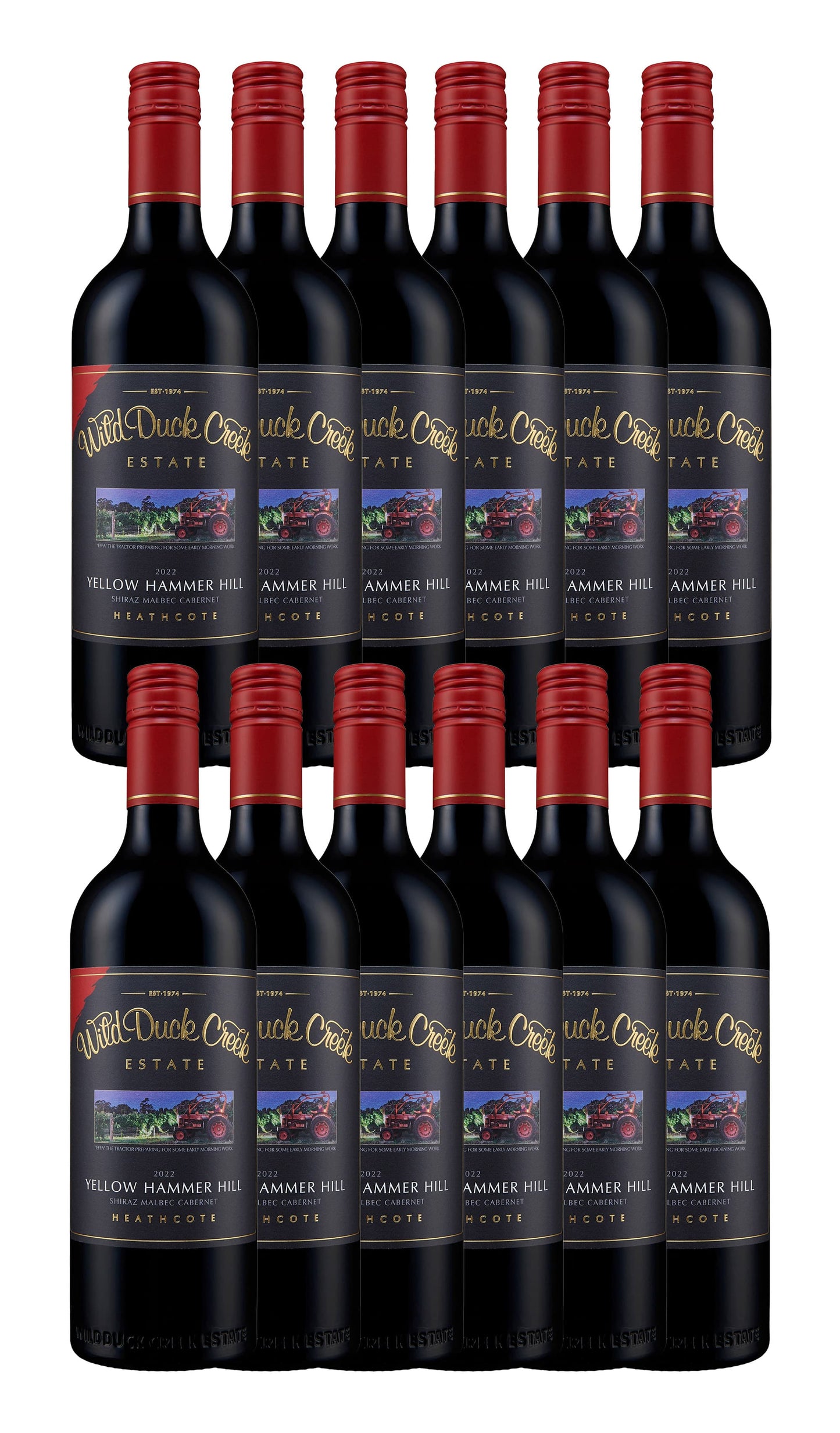 Buy Wild Duck Creek Yellow Hammer Hill SMC 2022 (Heathcote) straight dozen online at Wine Sellers Direct's best prices.