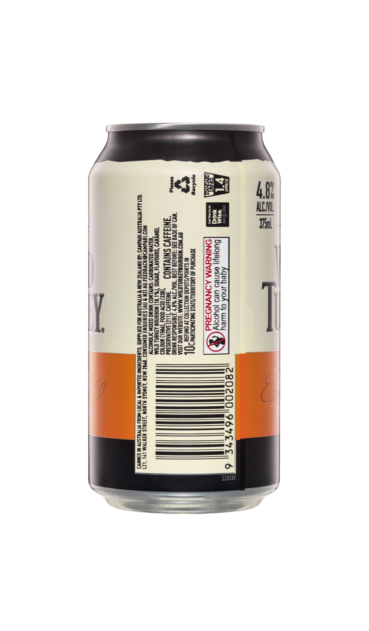 Shop Wild Turkey Original & Cola Cans Slab 24x375mL available at Wine Sellers Direct's best prices.